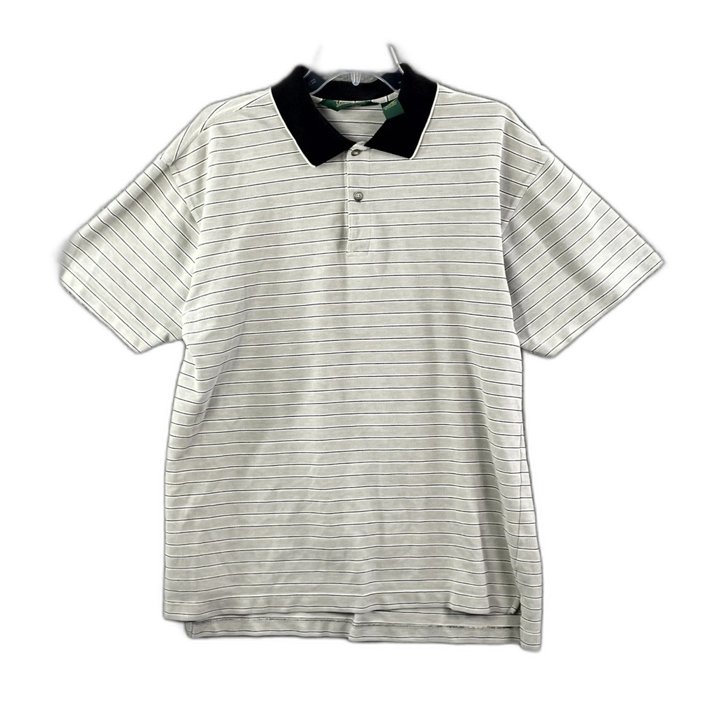 Northwest Territory Polo Shirt Men Medium Striped Performance Golf Tennis Sports